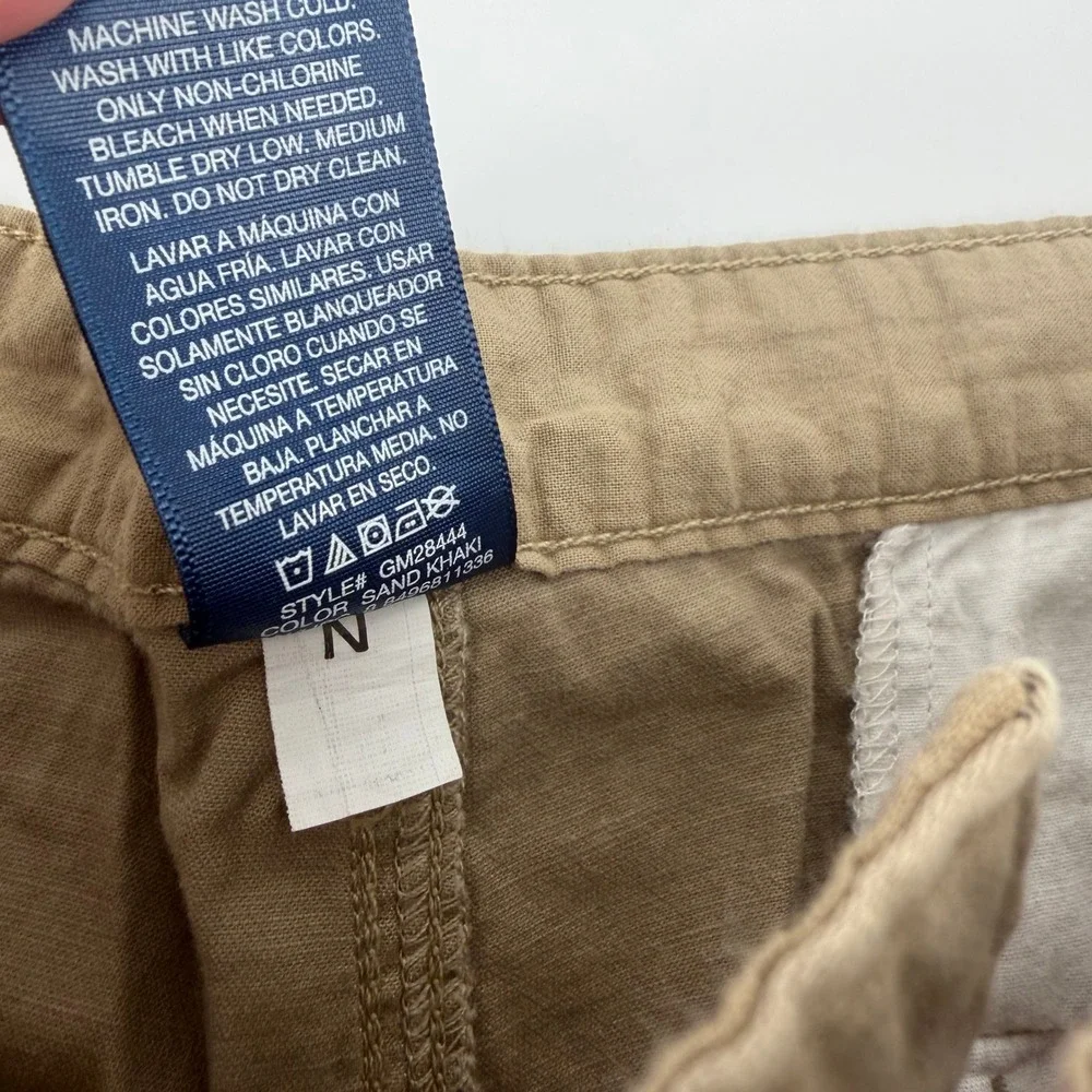George Chino Shorts Mens 40 Brown Sand Khaki Cotton Minimal Casual Dad Gorpcore